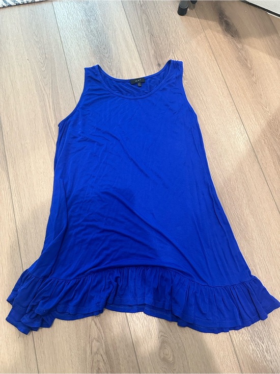 love J Dresses & Skirts - love J Royal Blue Ruffle-Hem Sleeveless Dress